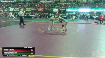 G - 107 lbs Cons. Round 3 - Addie Stewart, Frenchtown Girls vs Alyvia Ruiz, Billings West Girls