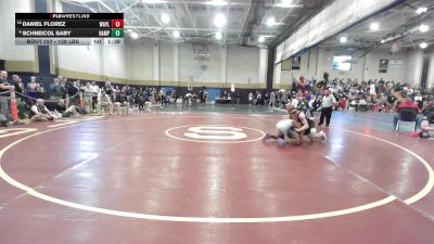 138 lbs Consi Of 8 #1 - Daniel Florez, Wayland vs Schneicol Saby, Hampden Charter High