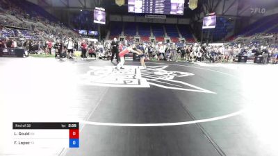 117 lbs Rnd Of 32 - Lydia Gould, Ohio vs Fernanda Lopez, Texas