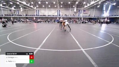 157 lbs Consi Of 32 #1 - Jayden Iznaga, Drexel - UnAttached vs Luca Felix, NC State - UnAttached