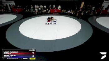 110 lbs Placement Matches (16 Team) - Angelene Mills, SJWA-FR vs Keira Siason, SCVWA-FR