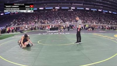 D4-132 lbs Champ. Round 1 - Mazzy Lambert, White Pigeon vs Cole Nickerson, Vassar