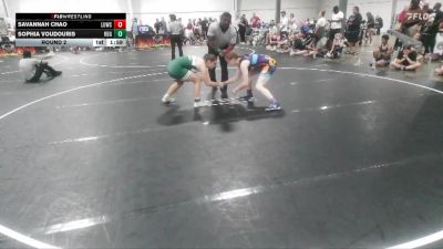 145 lbs Round 2 - Savannah Chao, Level Up Wrestling Center vs Sophia Voudouris, River Bluff Gators