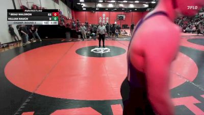 190 lbs Champ. Round 2 - Killian Rauch, Belleville (EAST) vs Beau Waldron, Columbia (HICKMAN) (MO)