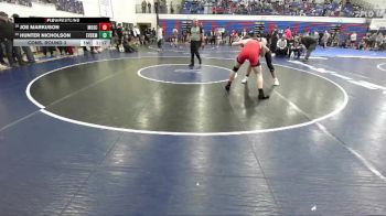 165 lbs Cons. Round 3 - Hunter Nicholson, East Valley (Spokane) vs Joe Markuson, Moscow