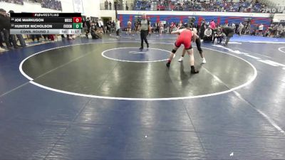 165 lbs Cons. Round 3 - Hunter Nicholson, East Valley (Spokane) vs Joe Markuson, Moscow