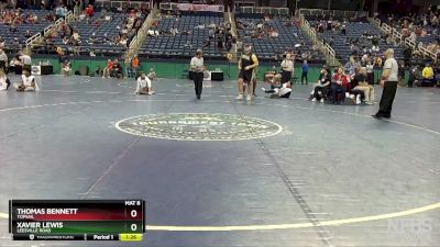 4A 285 lbs Semifinal - Thomas Bennett, Topsail vs Xavier Lewis, Leesville Road