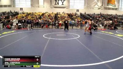 160 lbs Champ. Round 1 - Caine DeGolier, Olean Wrestling Club vs Emil Corporan, Club Not Listed