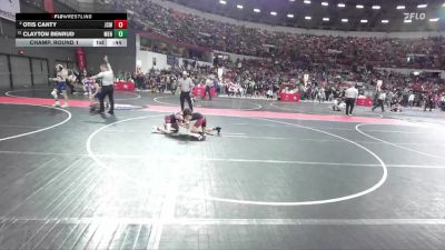 100 lbs Champ. Round 1 - Clayton Benrud, Menomonie vs Otis Canty, JJ`s Club Wrestling
