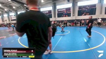 114 lbs Round 4 - Dalilah Coyle, Amped Wrestling Club vs Dionna Schulz, Hill Country Wildcats Wrestling Club