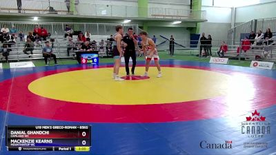 65kg Quarterfinal - Danial Ghandchi, Capilano WC vs Mackenzie Kearns, Mountaintop WC