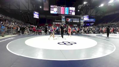 130 lbs Champ. Rd Of 128 - Saige Maddux, CA vs Ava Willford, AZ