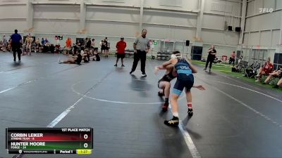 100 lbs Finals (2 Team) - Corbin Leiker, Xtreme Team vs Hunter Moore, FORGE