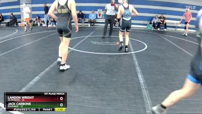 110 lbs Finals (2 Team) - Landon Wright, VA Patriots vs Jack Carbone, Doughboy