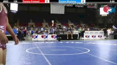 126 lbs round-4 Tommy Fretwell Florida vs. Carson Brolsma Minnesota