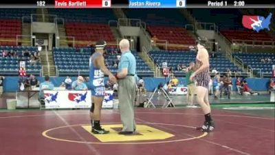 182 lbs round-3 Tevis Bartlett Wyoming vs. Justan Rivera Georgia