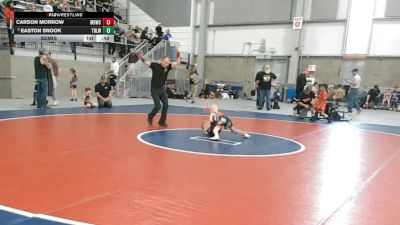 43 lbs Semis - Easton Snook, Team Real Life Wrestling vs Carson Morrow, Mat Demon Wrestling Club
