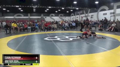 70 lbs 2nd Wrestleback (8 Team) - Tyson Peterson, LAW/Crass Wrestling(WI) vs Greyson Zoul, Junior Terps Xtreme (MY)