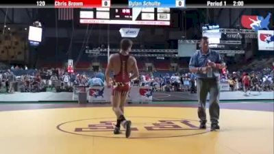 120 lbs round-3 Chris Brown Maryland vs. Dylan Schulte Montana