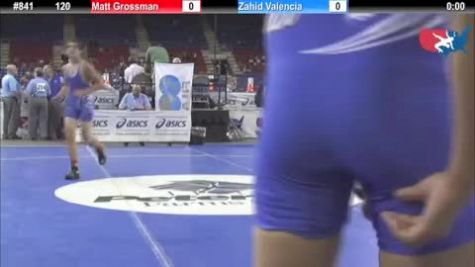 120 lbs round-3 Matt Grossman Pennsylvania vs. Zahid Valencia California