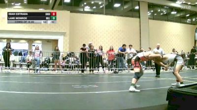 132 lbs Consi Of 16 #2 - Isiah Estrada, Socorro Warrior Wrestling/New Mexico Bad Boyz vs Lane Monroe, Millard WC