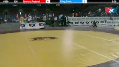 126 lbs round-3 Tommy Fretwell Florida vs. Riley Beard Illinois