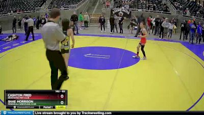 83 lbs Quarterfinal - Shae Morrison, Peninsula Wrestling Club vs Cashton Fred, Deschutes Mat Club