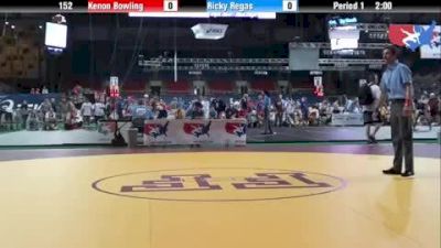 152 lbs round-3 Kenon Bowling Ohio vs. Ricky Regas Texas