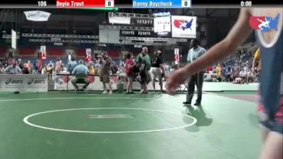 106 lbs round-3 Doyle Trout Nebraska vs. Danny Boychuck New Jersey