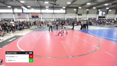 95 lbs Quarterfinal - Noah Jurado, Desert Dogs WC vs Jack Rock, WAR Wrestling Club