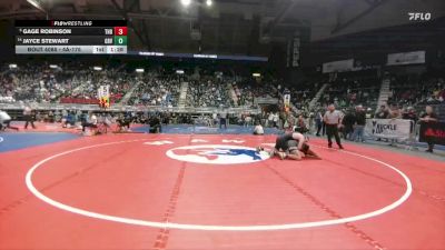 4A-175 lbs Champ. Round 1 - Gage Robinson, Thunder Basin vs Jayce Stewart, Green River