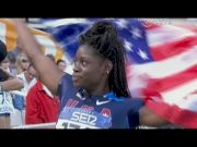 American Morgan Snow wins Junior 100m hurdles - Universal Sports