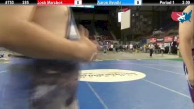 Fargo 2012 285 Round 2: Josh Marchok (Illinois) vs. Aaron Beadle (Oregon)