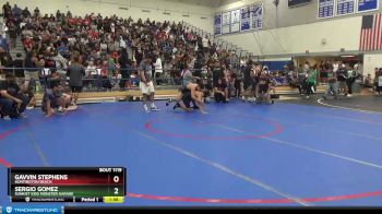 138 lbs Champ. Round 2 - Gavvin Stephens, Huntington Beach vs Sergio Gomez, Sunkist Kids Monster Garage