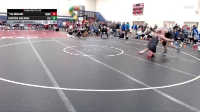 285 lbs Champ. Round 2 - Carter Nelson, LeSueur-Henderson vs DJ Miller, Martin County Red Bulls