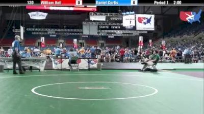 120 lbs round-2 William Koll New York vs. Daniel Curtis Michigan