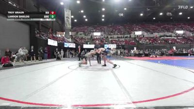 152 lbs Cons. Round 1 - Landon Shields, Butte Wrestling Club vs Troy Braun, Moorcroft Mat Masters