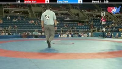 126 lbs round-3 Jordan Hart Nevada vs. Cory Clark Iowa