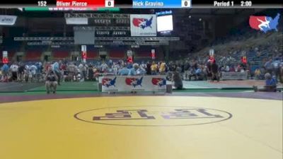 152 lbs round-3 Oliver Pierce Texas vs. Nick Gravina New Jersey