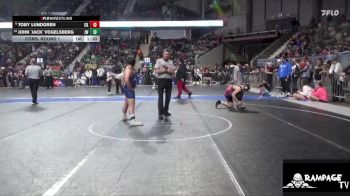 150 lbs Cons. Round 1 - John `Jack` Vogelsberg, Jr Wildcats vs Toby Lundgren, Colby Kids
