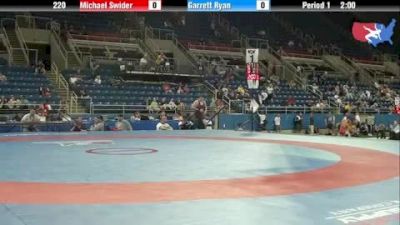 220 lbs round-5 Michael Swider Illinois vs. Garrett Ryan Arizona