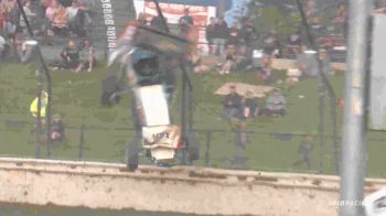 Billy Aton Walks Away From Violent Dirt Cup Flip At Skagit Speedway