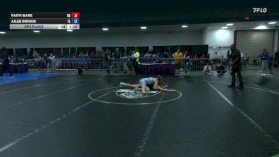148 lbs 5th Place - Faith Bane, NC vs Ailee Briggs, FL