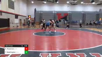 285 lbs Semifinal - Caleb Mussmon, Hempfield vs Tyrese Washington, Manheim Township