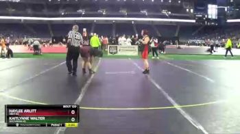 Girls - 190 lbs Quarterfinal - Kaitlynne Walter, Buchanan HS vs Haylee Arlitt, Ubly HS