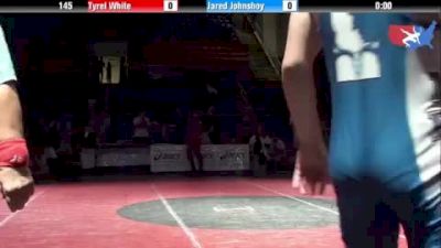 145 lbs 3rd-place-match Tyrel White Pennsylvania vs. Jared Johnshoy Idaho