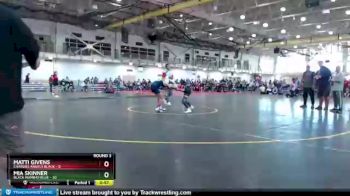 90 lbs Round 3 (4 Team) - Mia Skinner, Black Mambas Blue vs Matti Givens, Charlies Angels Black