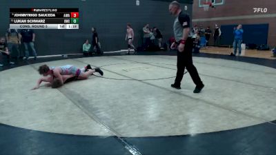 140 lbs Cons. Round 5 - JohnnyRigo Sauceda, All In Wrestling Academy vs Lukah Schwarz, Bonneville Wrestling Club