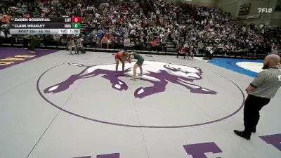 4A 165 lbs Quarterfinal - Clark Weakley, Snow Canyon vs Zaiden Rosenthal, East