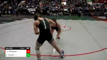 2 - 152 lbs Semifinal - Joseph Chiappazzi, Poquoson vs Ethan Flowers, Glenvar